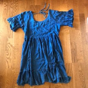 Ruffle Denim Dress Size Large